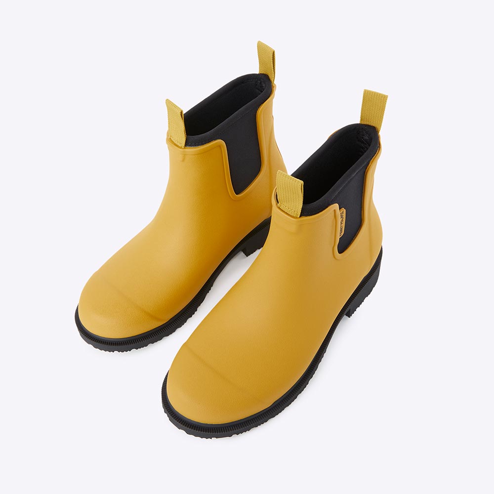 Bobbi Ankle Boot // Mustard Yellow & Black
