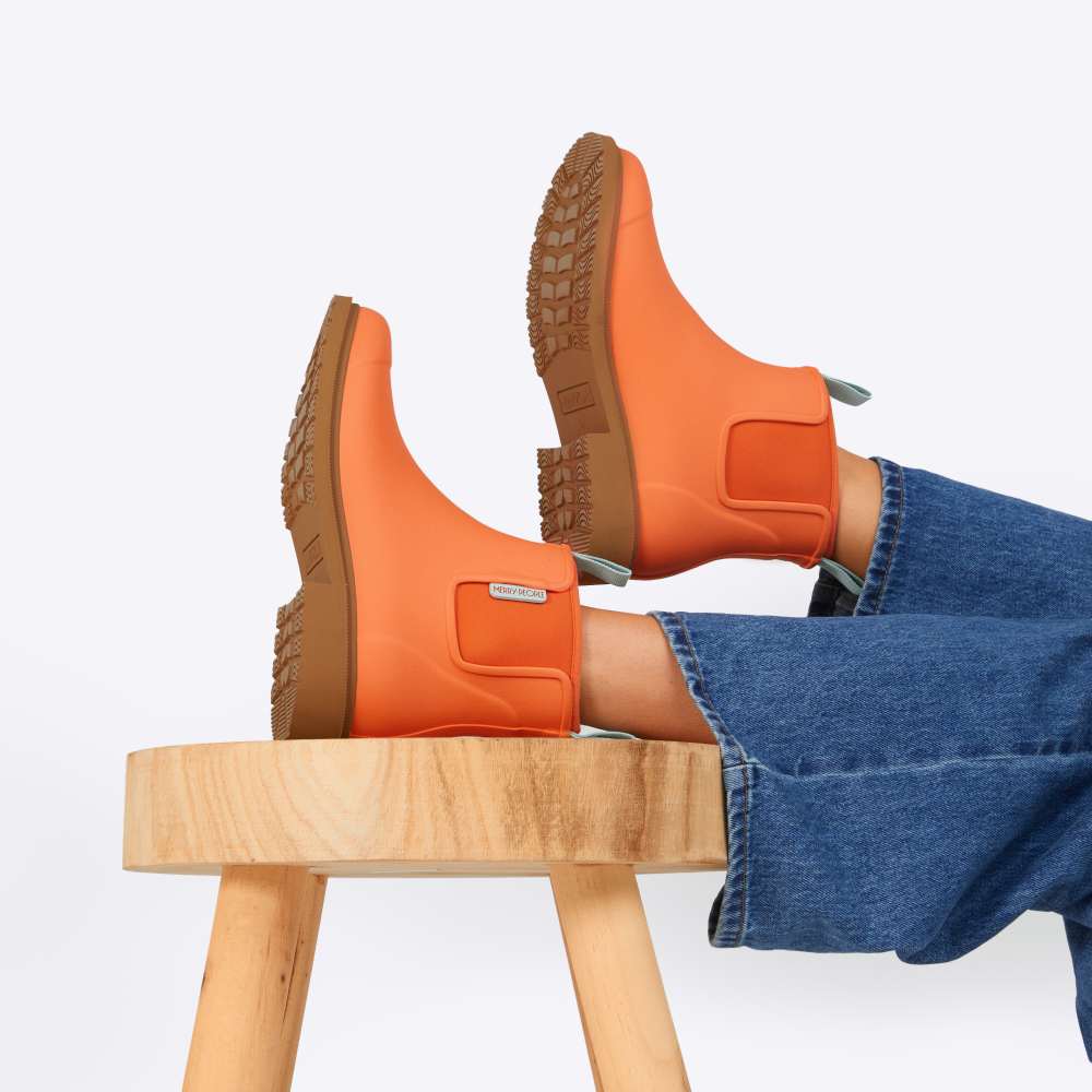 Bobbi Ankle Boot // Sherbet Orange