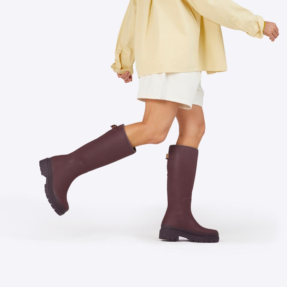 Fergie Tall Boot // Dark Cherry