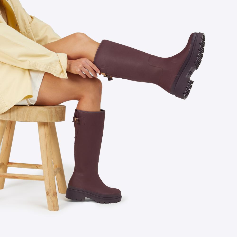 Fergie Tall Boot // Dark Cherry