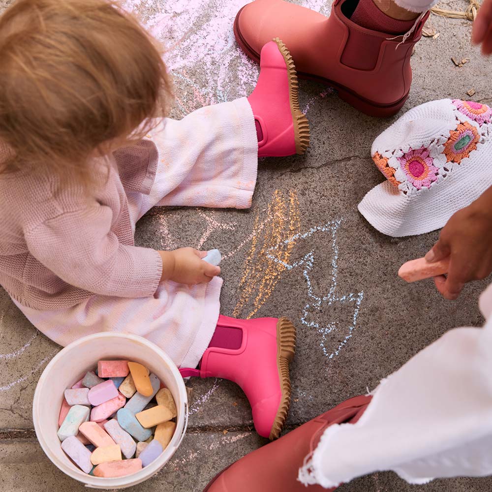 Bobbi Kids Gumboot // Fuchsia Pink