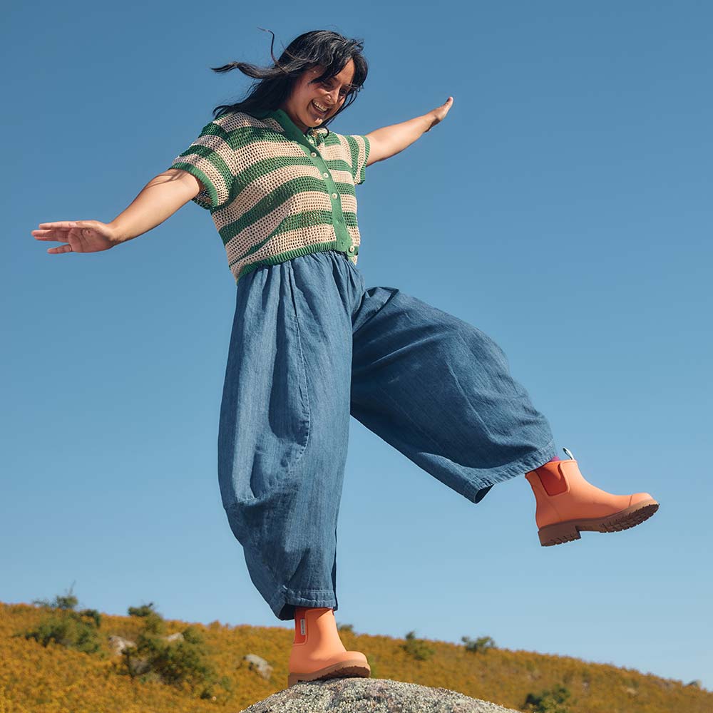 Bobbi Ankle Boot // Sherbet Orange