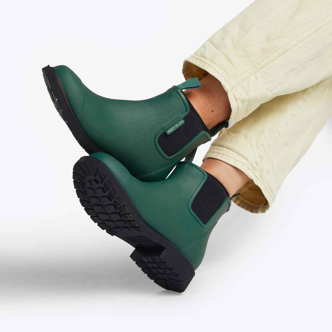 Bobbi Ankle Boot // Alpine Green & Black