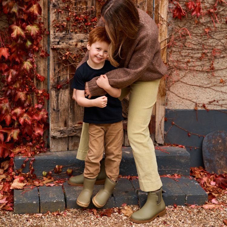 Andie Kids Gumboot // Khaki Green
