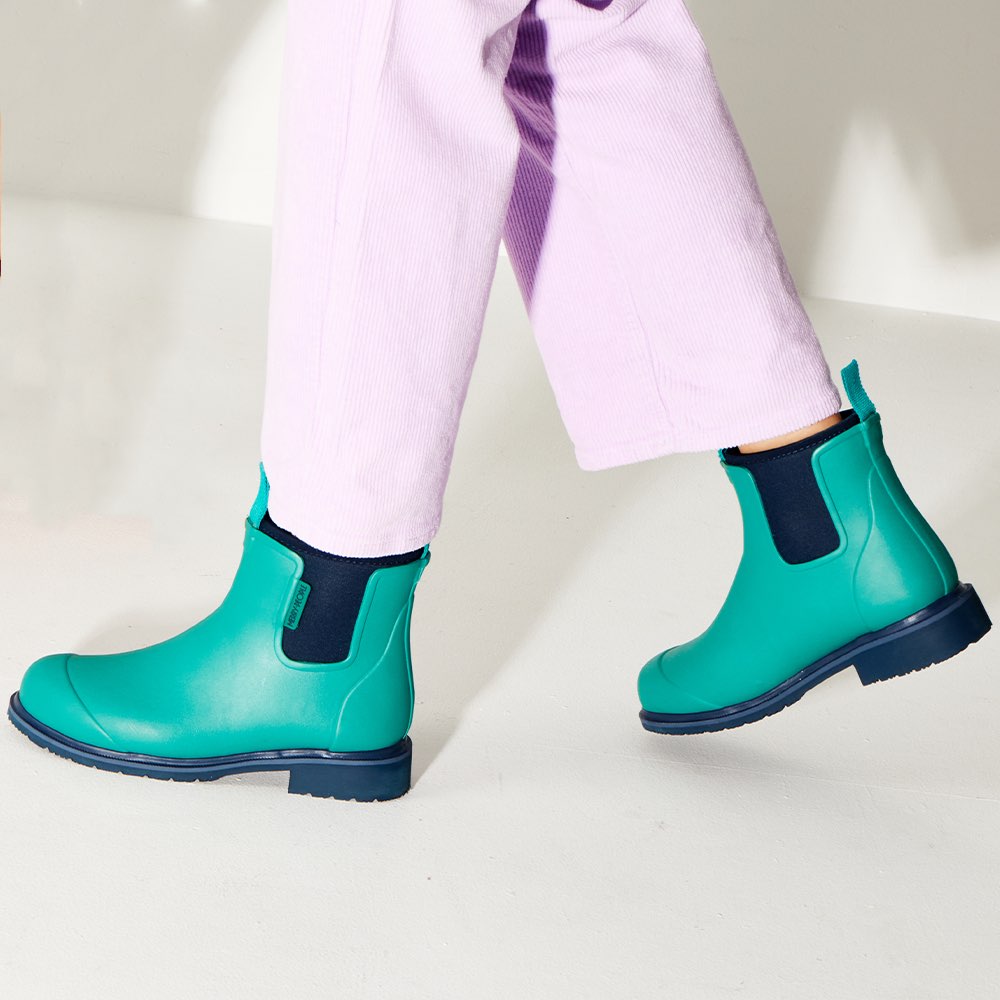 Bobbi Ankle Boot // Aqua Blue