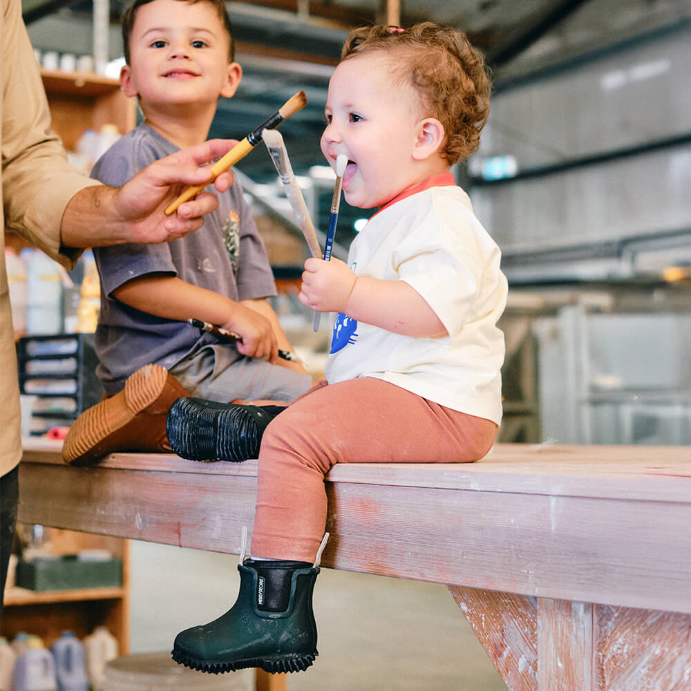 Bobbi Kids Gumboot // Forest Green