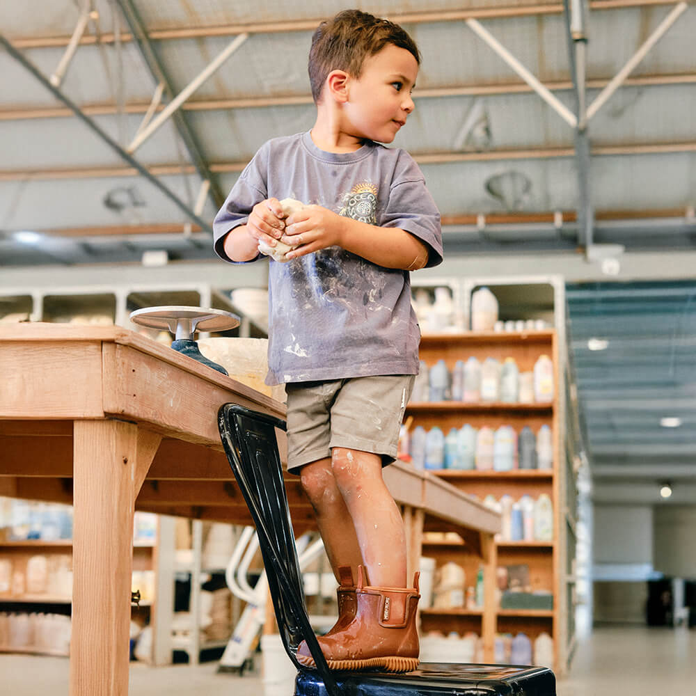 Bobbi Kids Gumboot // Rust