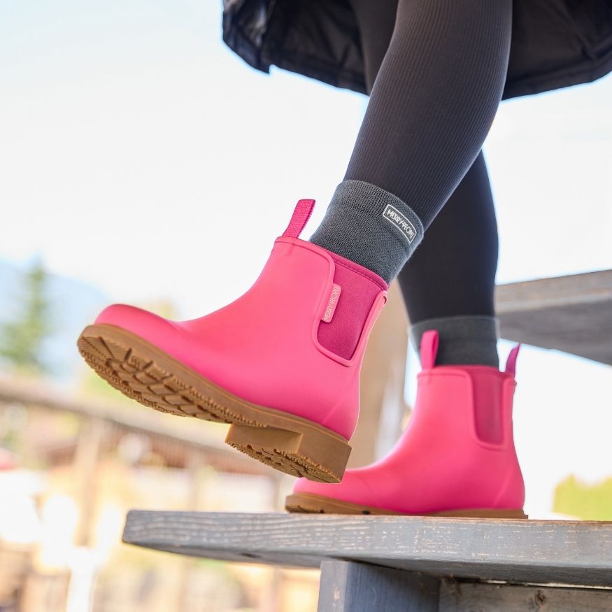 Bobbi Ankle Boot // Fuchsia Pink