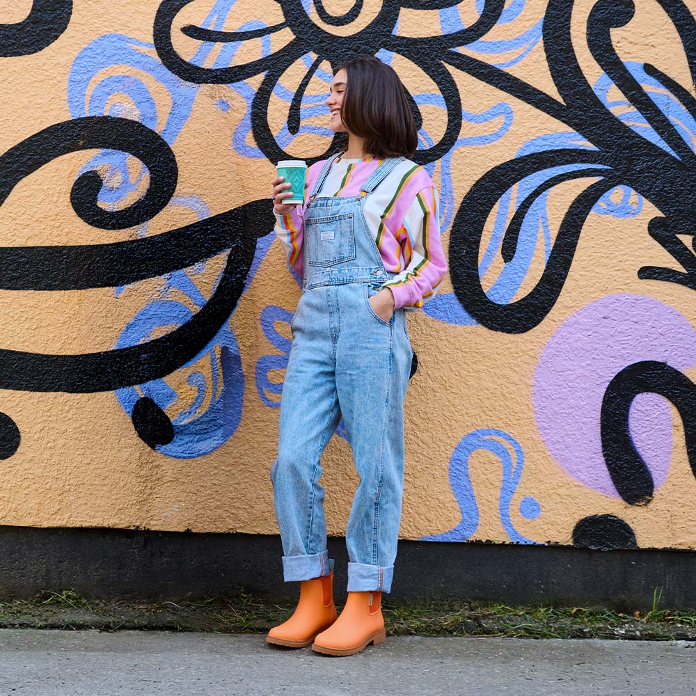 Bobbi Ankle Boot // Sherbet Orange