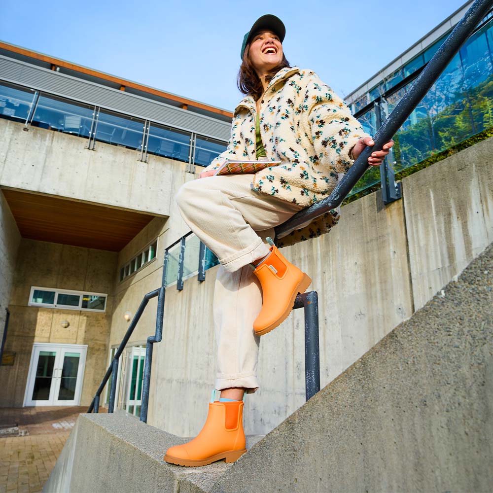 Bobbi Ankle Boot // Sherbet Orange