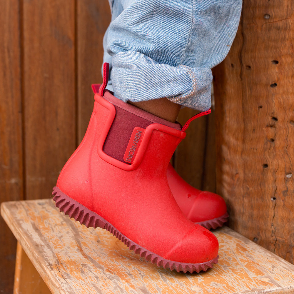 Bobbi Kids Gumboot // Chilli Red