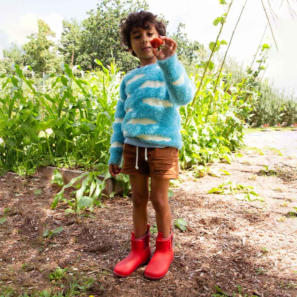 Bobbi Kids Gumboot // Chilli Red