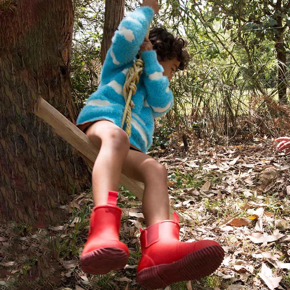 Bobbi Kids Gumboot // Chilli Red