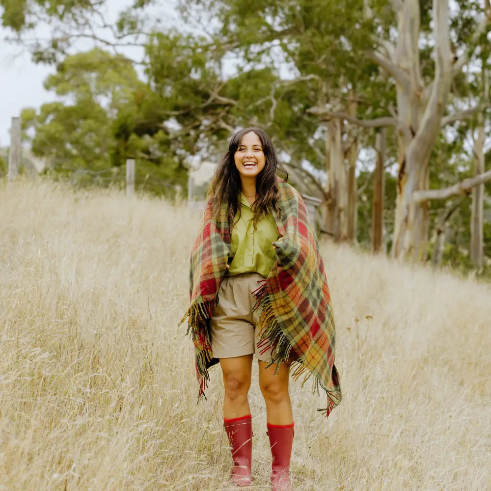 Darcy Mid Calf Gumboot  // Beetroot & Red