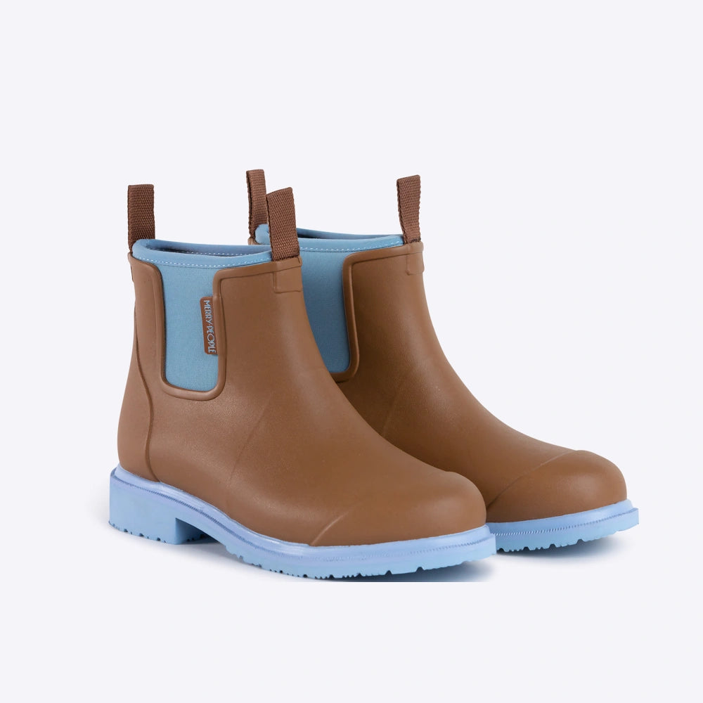 Bobbi Ankle Boot // Chestnut & Ice Blue