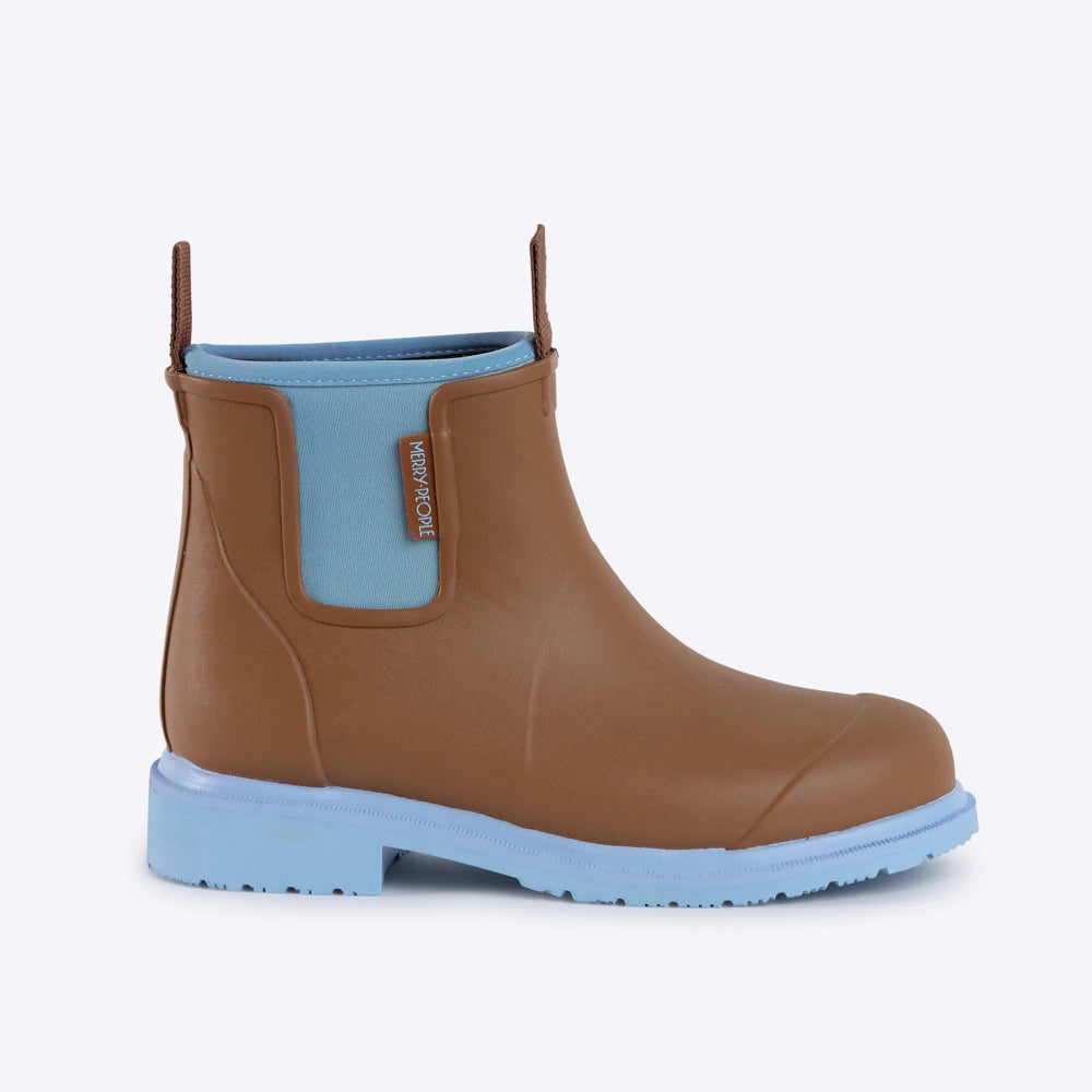 Bobbi Ankle Boot // Chestnut & Ice Blue