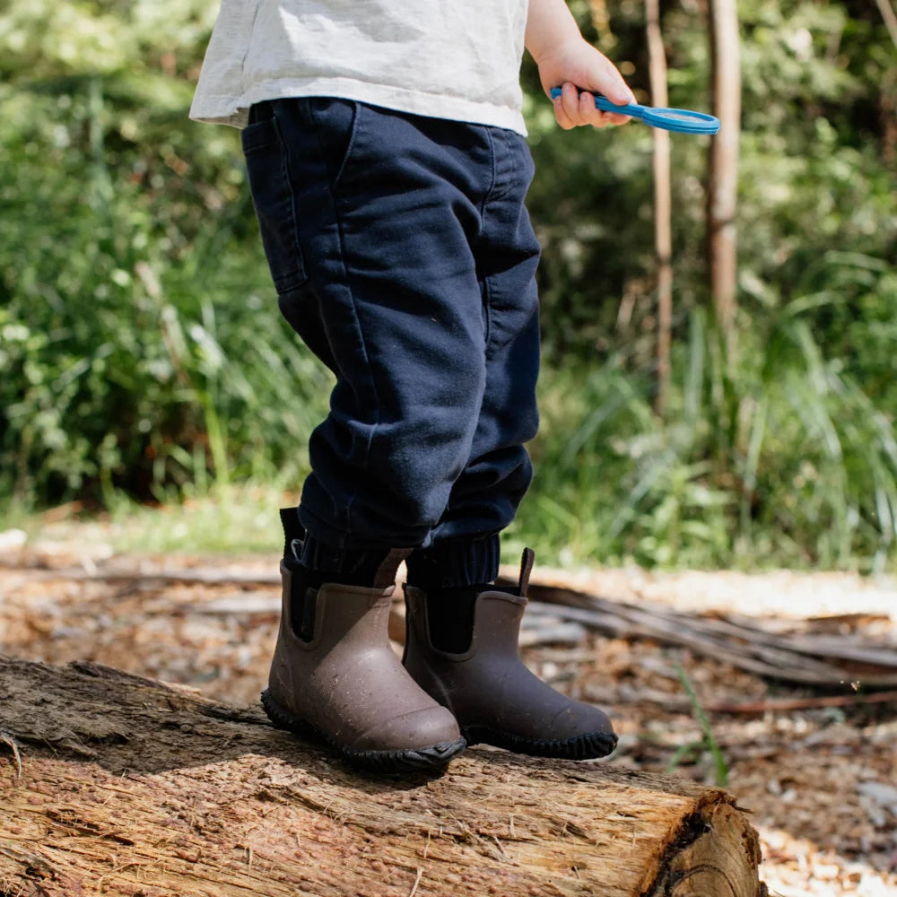 Bobbi Kids Gumboot // Chocolate & Black