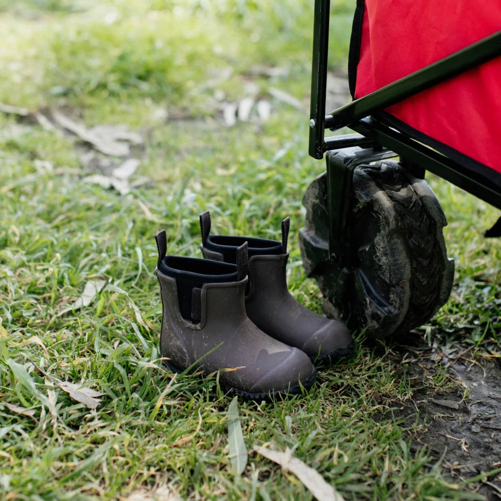 Bobbi Kids Gumboot // Chocolate & Black