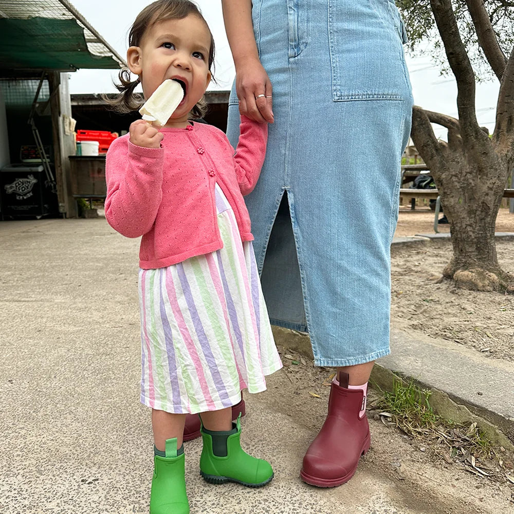 Bobbi Kids Gumboot // Grasshopper Green