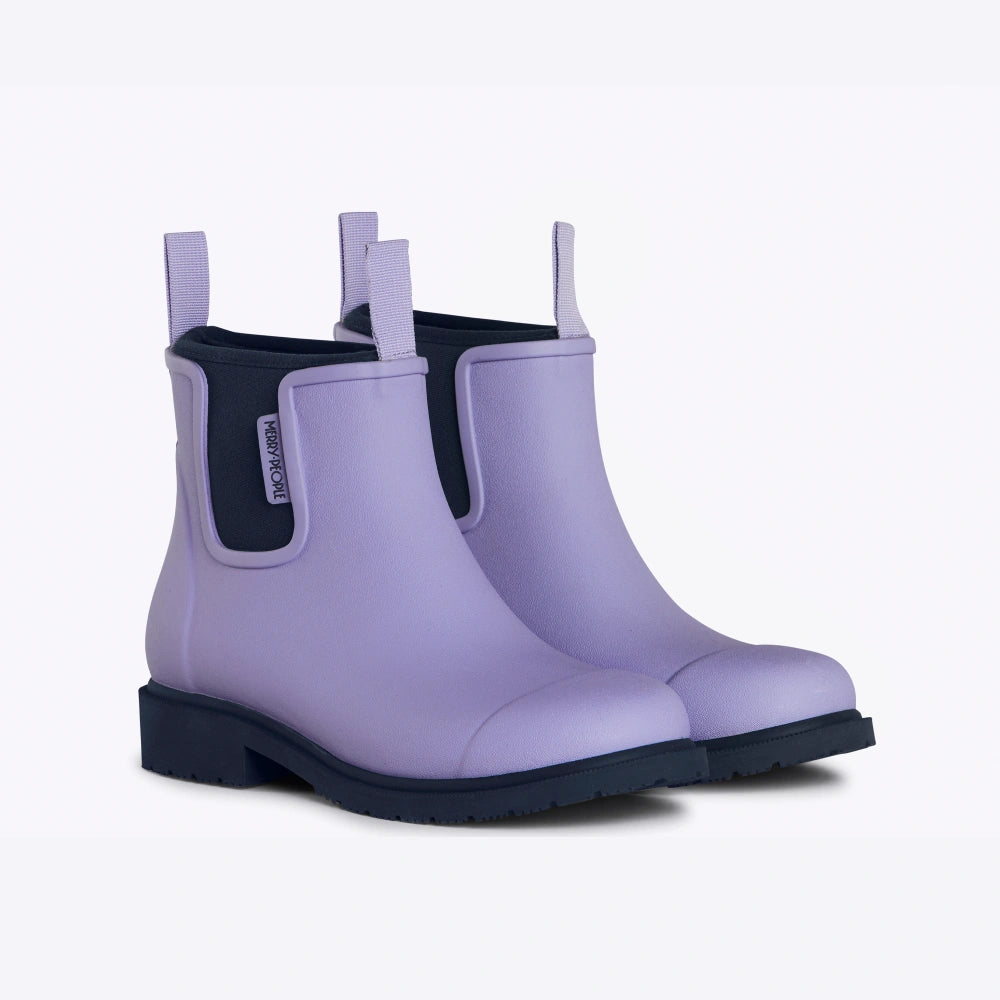 Bobbi Ankle Boot // Lavender & Navy