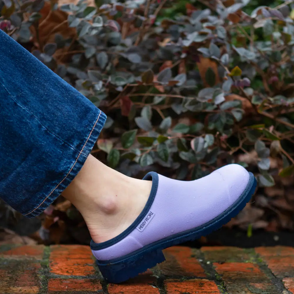 Billie Clog // Lavender & Navy