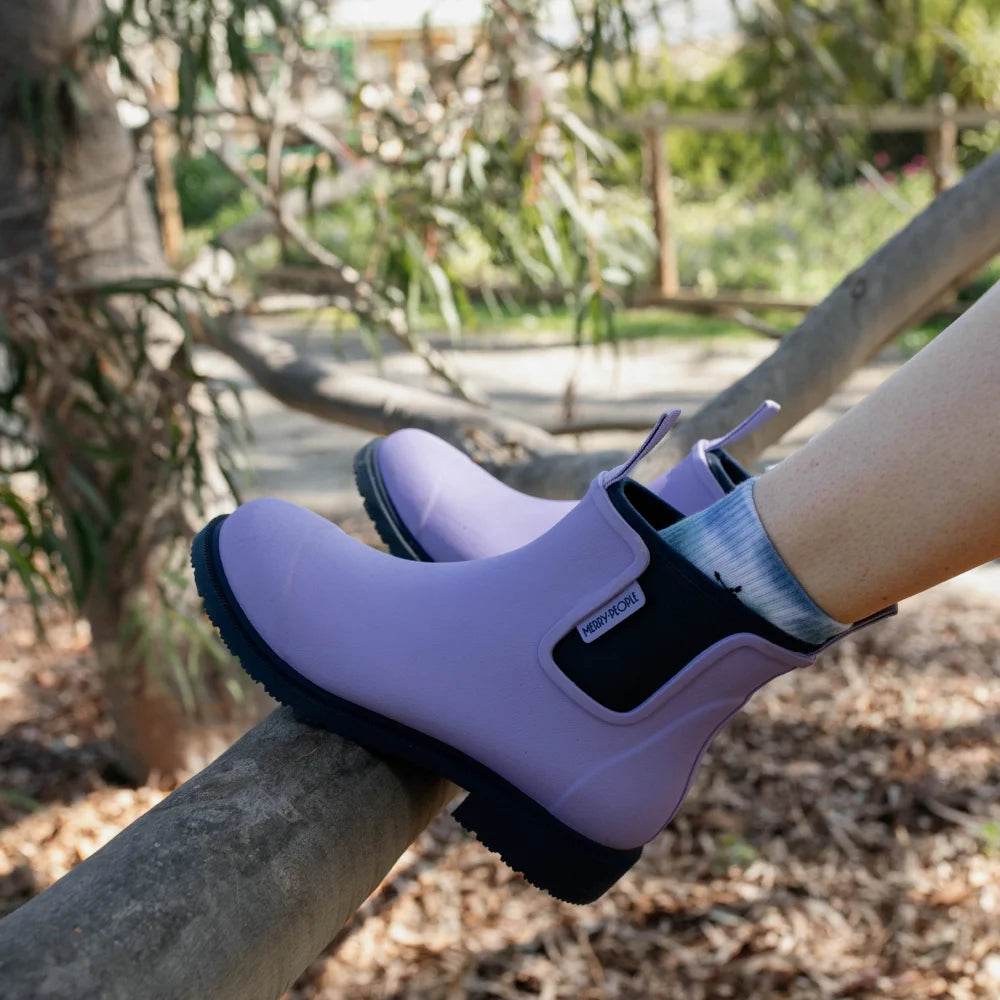 Bobbi Ankle Boot // Lavender & Navy