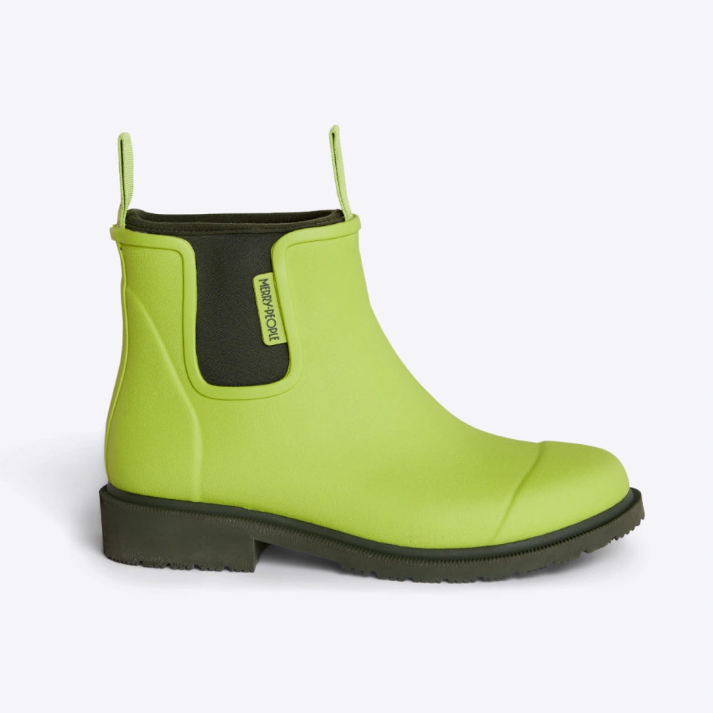 Lime green 2025 steel toe boots