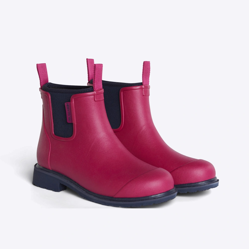 Bobbi Ankle Boot // Magenta & Navy