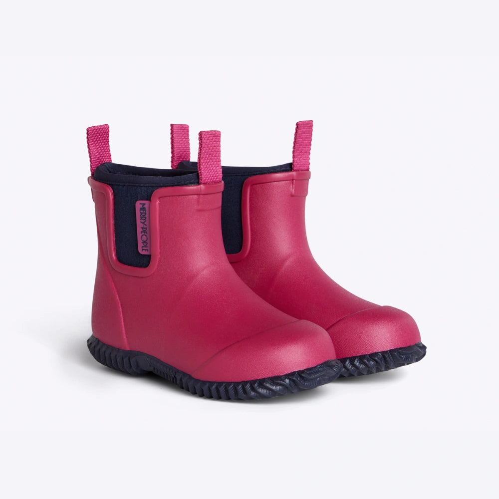 Bobbi Kids Gumboot // Magenta & Navy