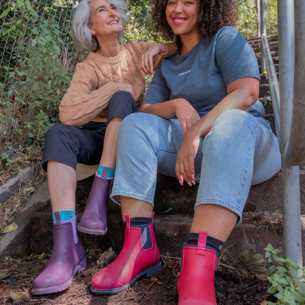 Bobbi Ankle Boot // Magenta & Navy