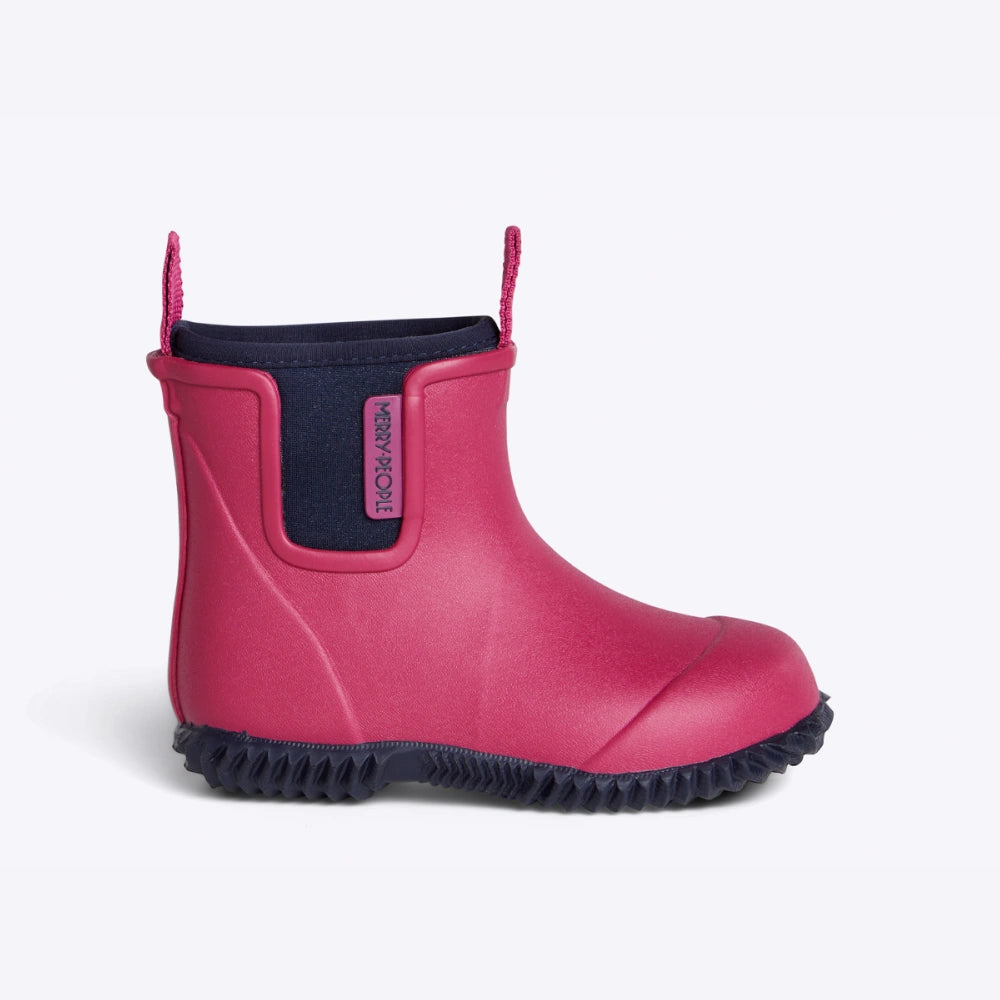 Bobbi Kids Gumboot // Magenta & Navy