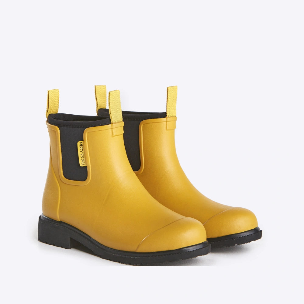 Bobbi Ankle Boot // Mustard Yellow & Black