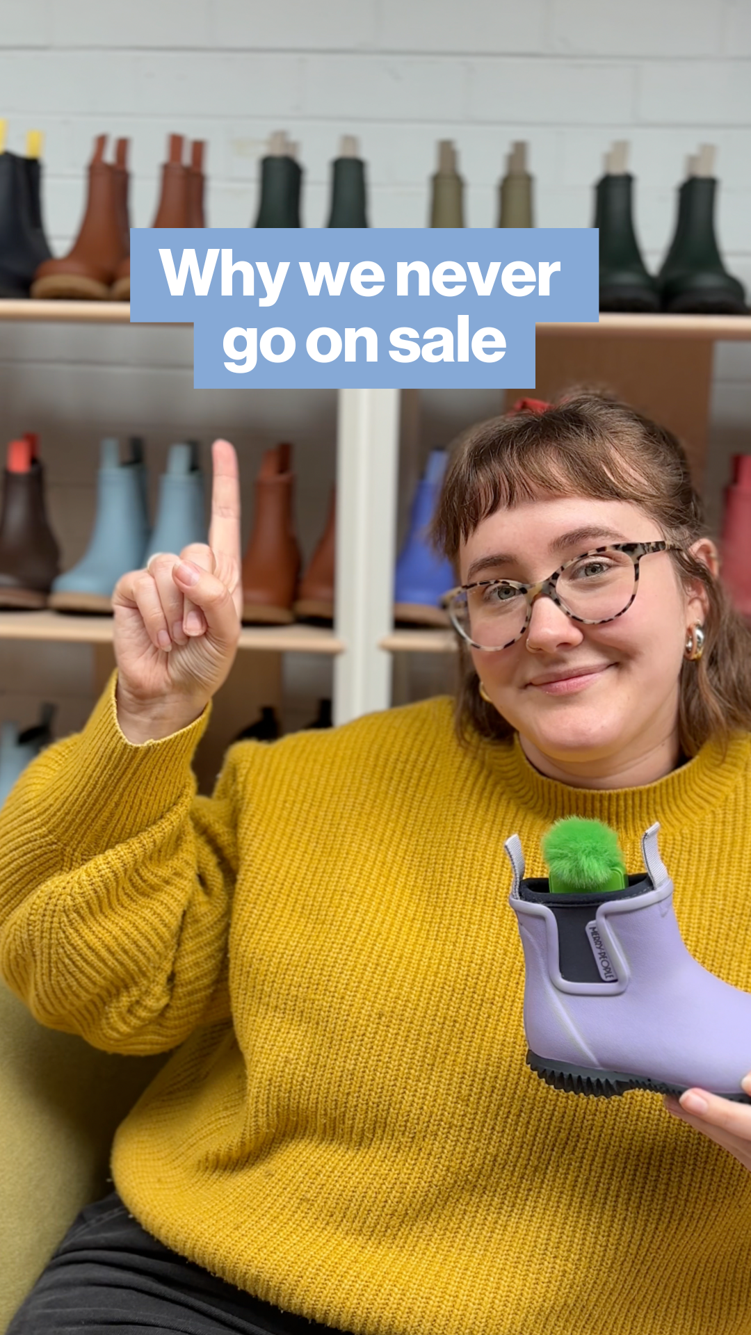 Why we never go on sale