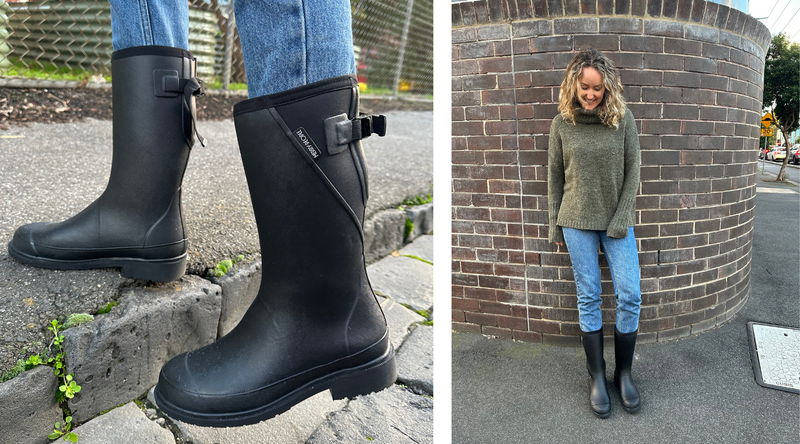 Denim mid-calf boots med flat with heel blue short women's winter boots jeans adhesive women shoes