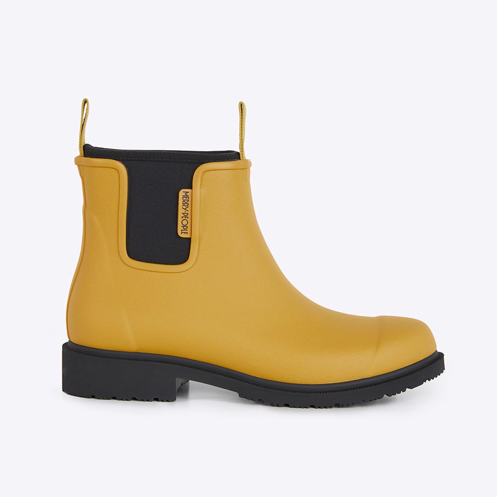 Bobbi Ankle Boot // Mustard Yellow & Black