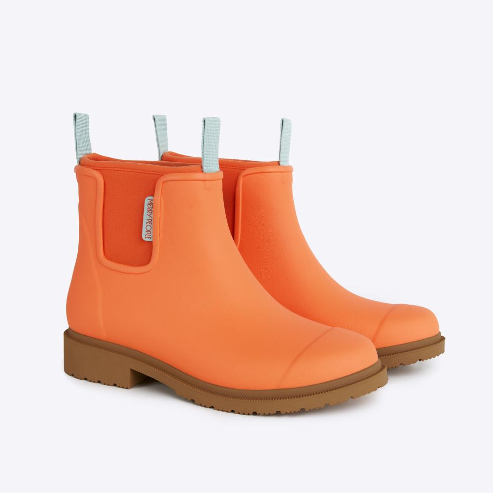 Bobbi Ankle Boot // Sherbet Orange