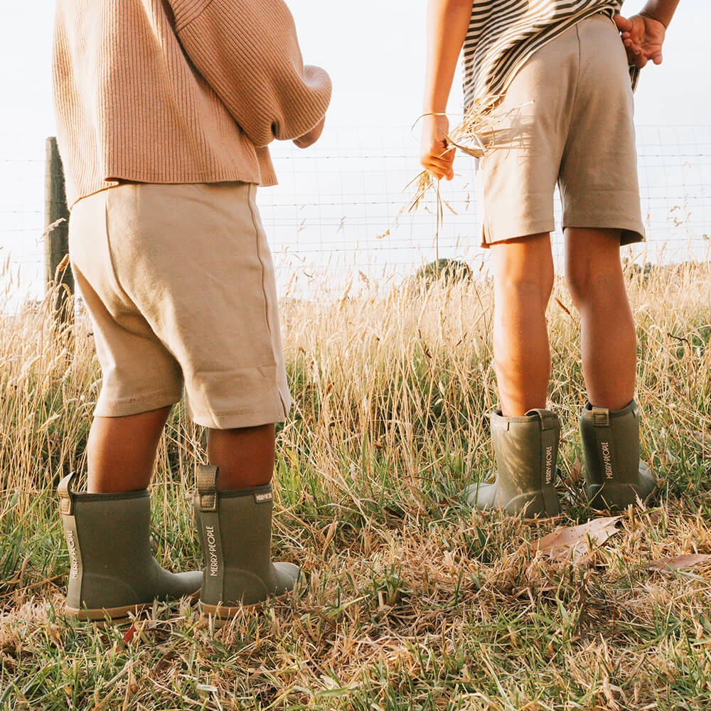 Andie Kids Gumboot // Khaki Green