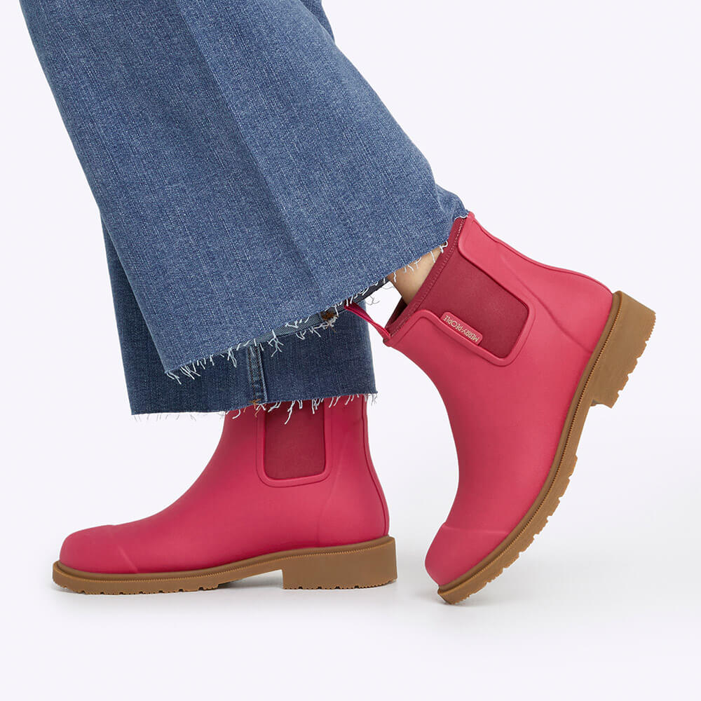 Bobbi Ankle Boot // Fuchsia Pink