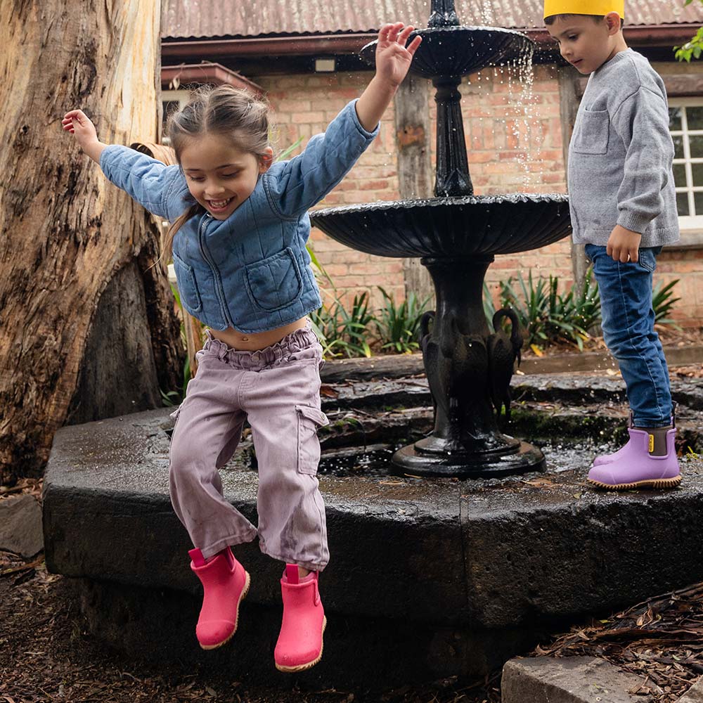 Bobbi Kids Gumboot // Fuchsia Pink
