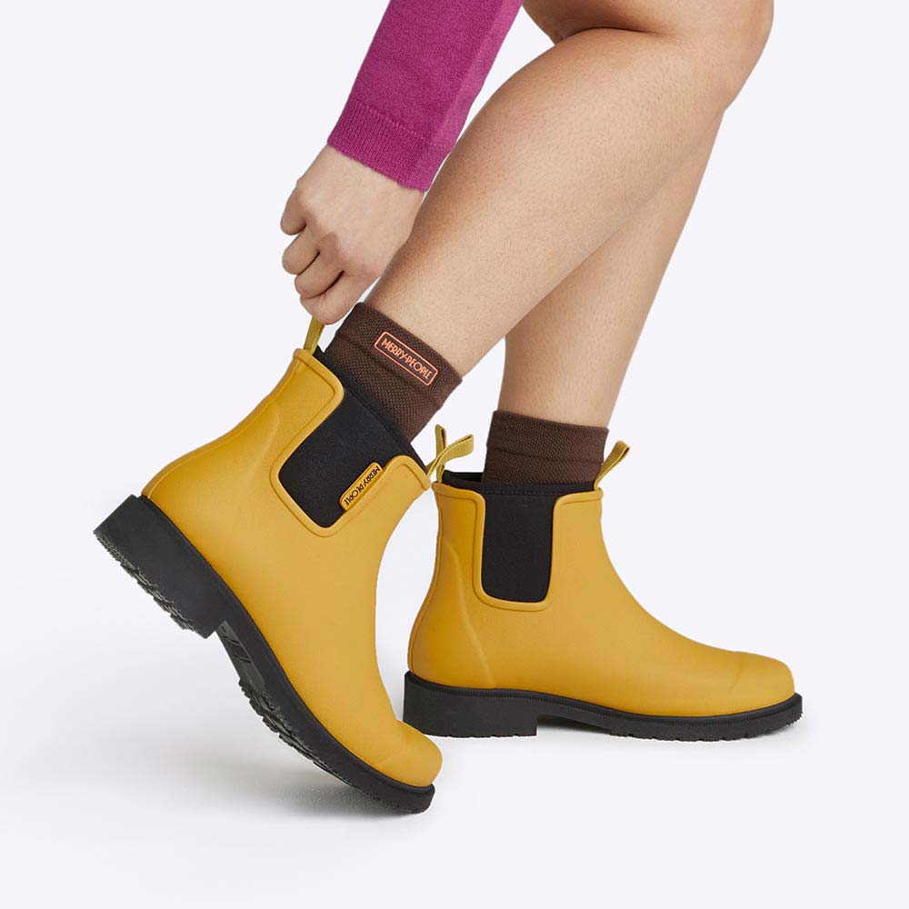 Bobbi Ankle Gumboots | Yellow Gumboots| - Shop Merry People
