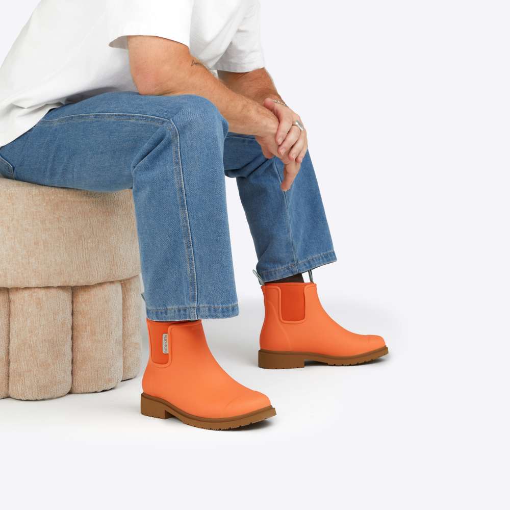 Bobbi Ankle Boot // Sherbet Orange