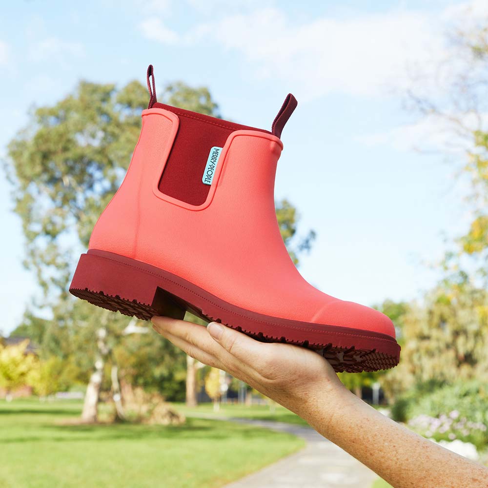Merry People X MDC Bobbi Ankle Boot // Sunset Coral
