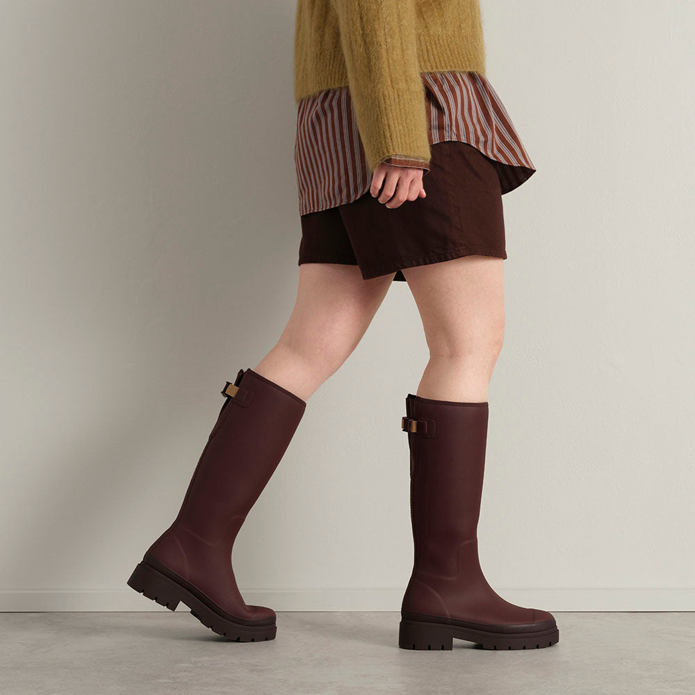 Fergie Tall Boot // Dark Cherry [Retired]