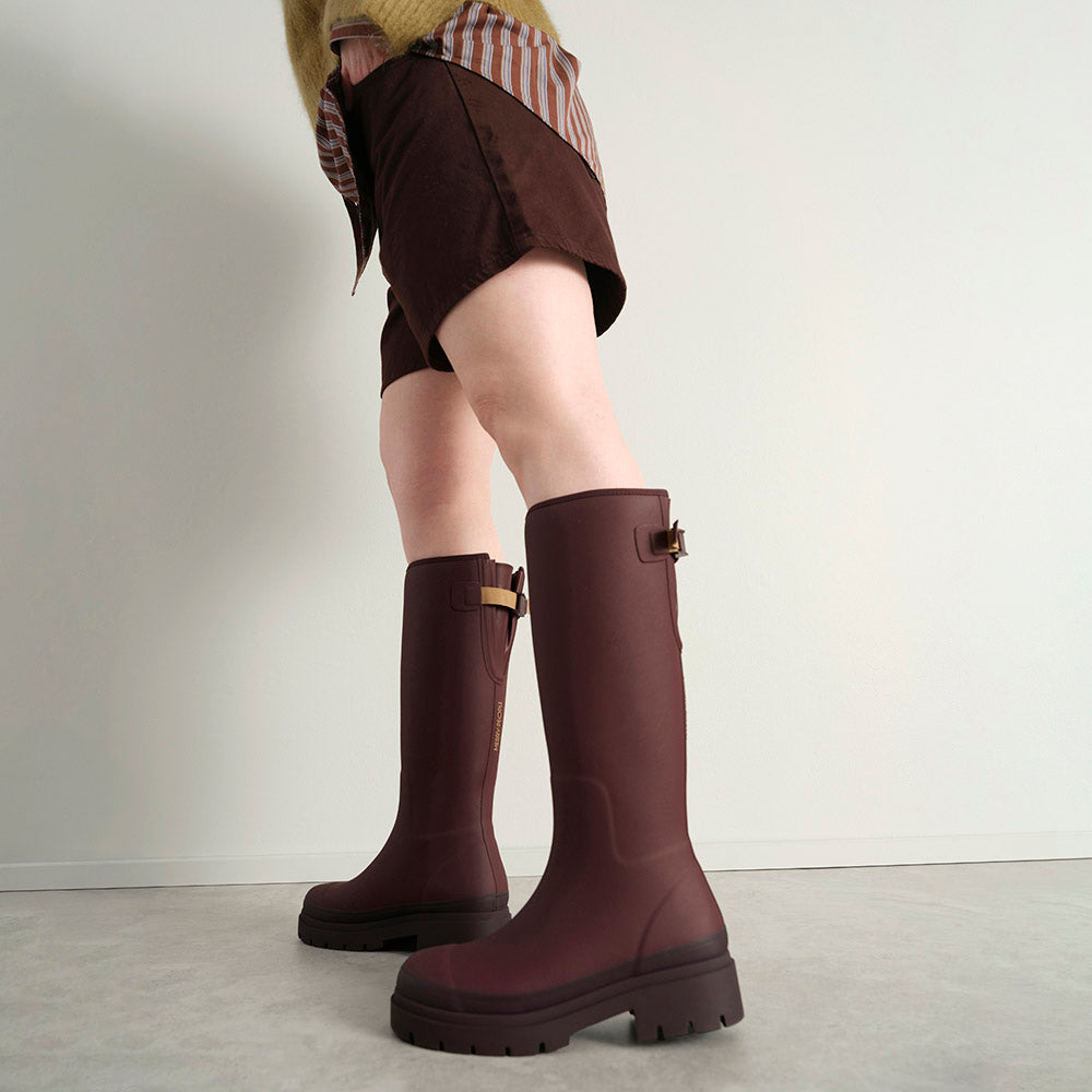 Fergie Tall Boot // Dark Cherry [Retired]