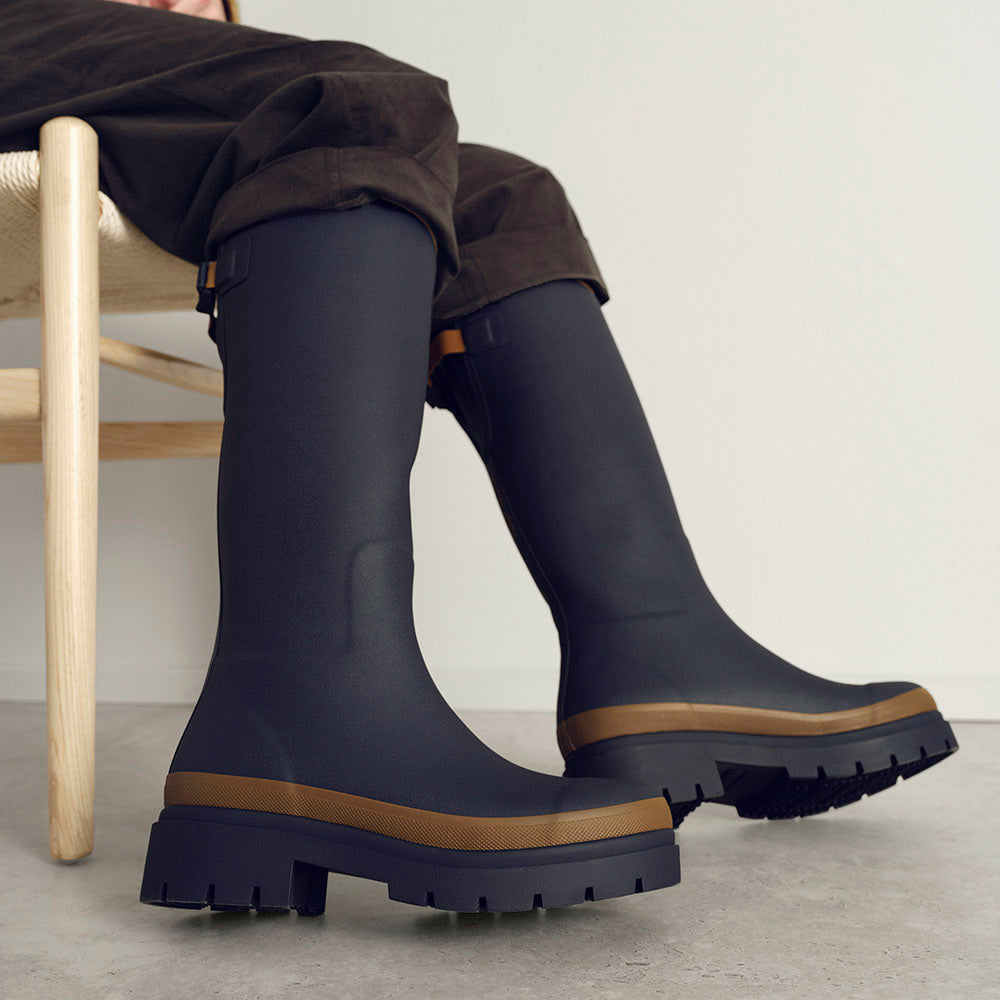 Fergie Tall Boot // Oxford Blue [Retired]