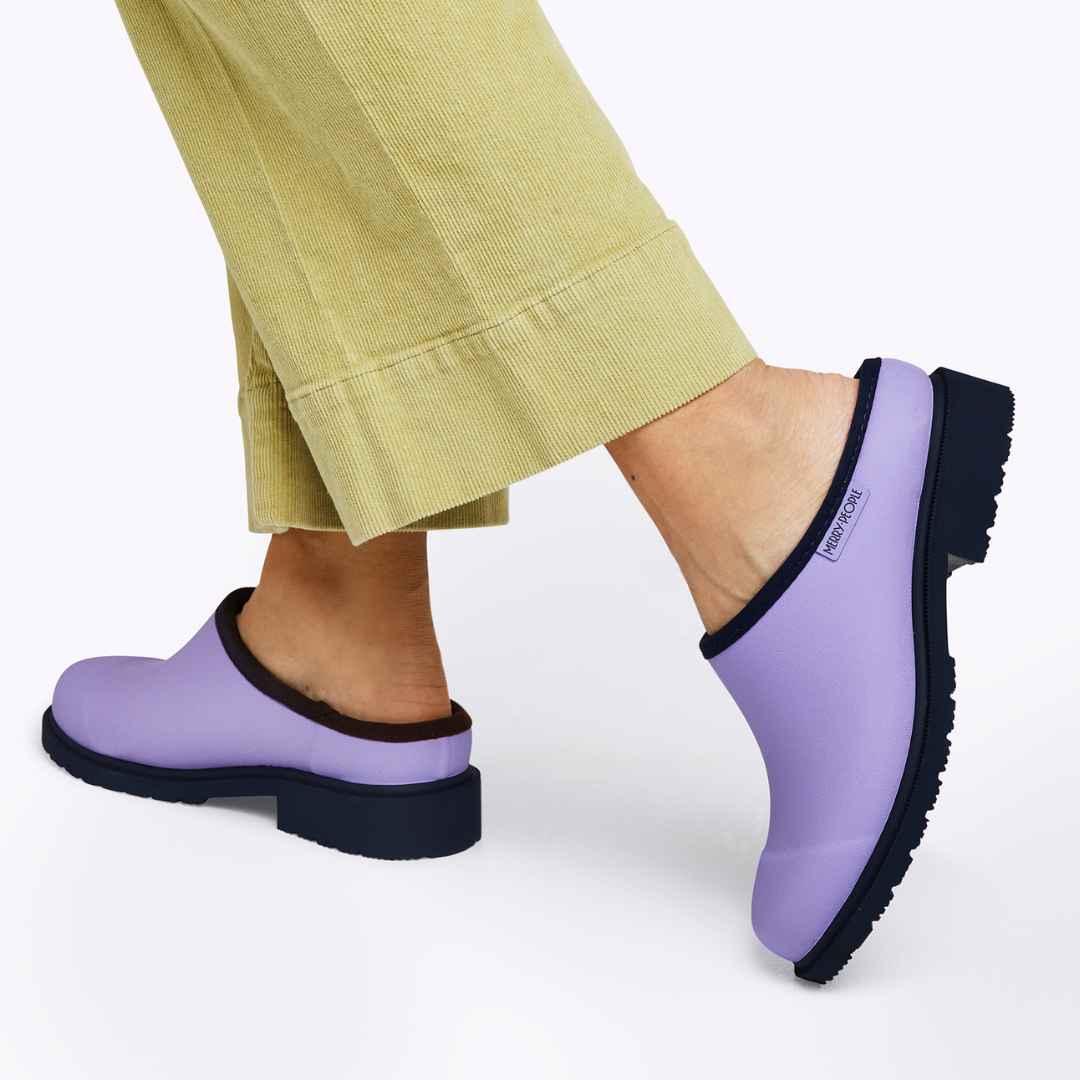 Billie Clog // Lavender & Navy