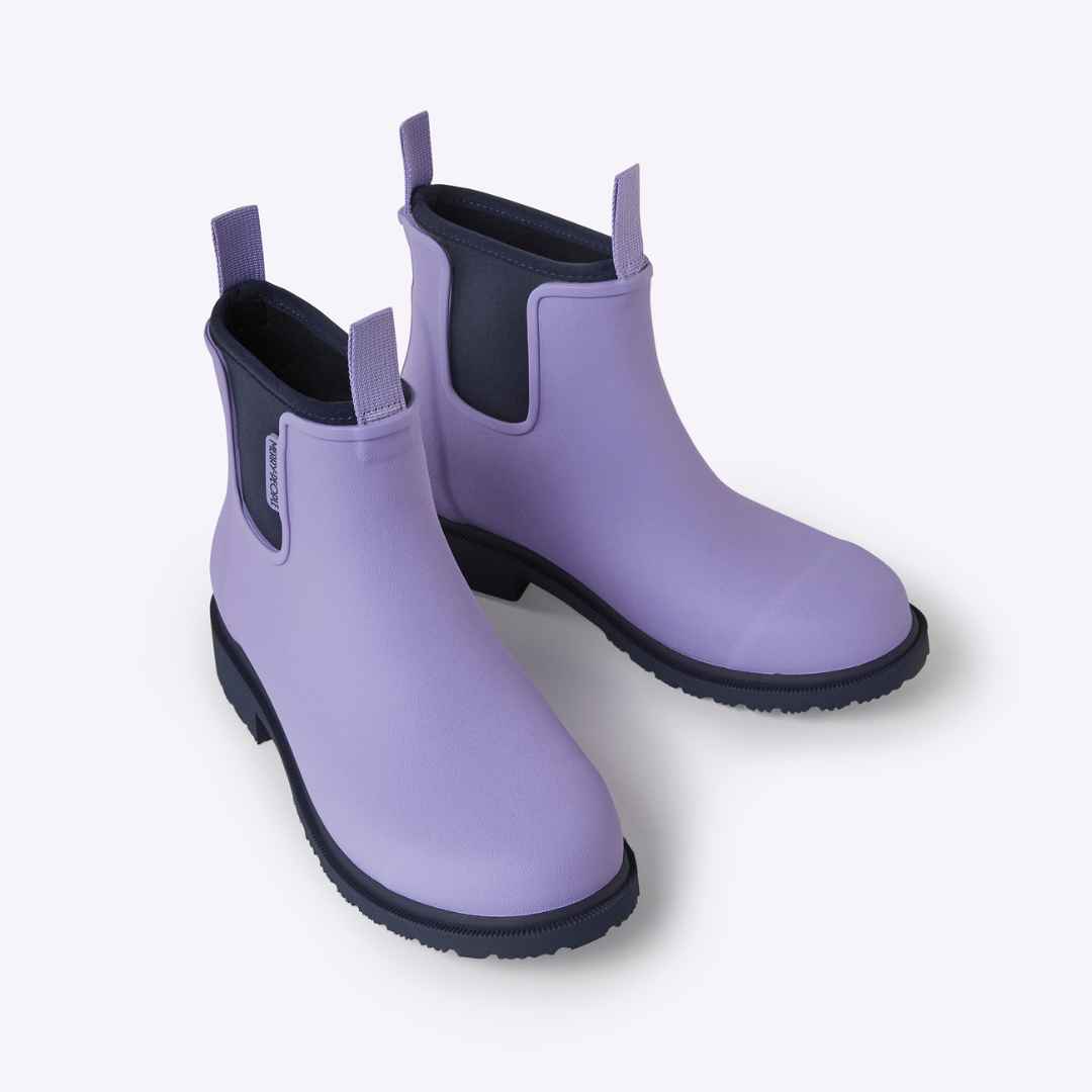 Bobbi Ankle Boot // Lavender & Navy