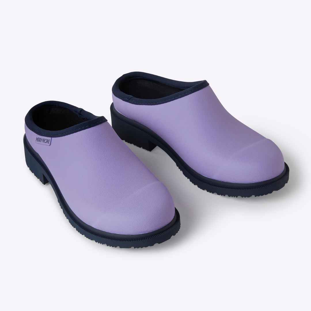 Billie Clog Lavender Navy