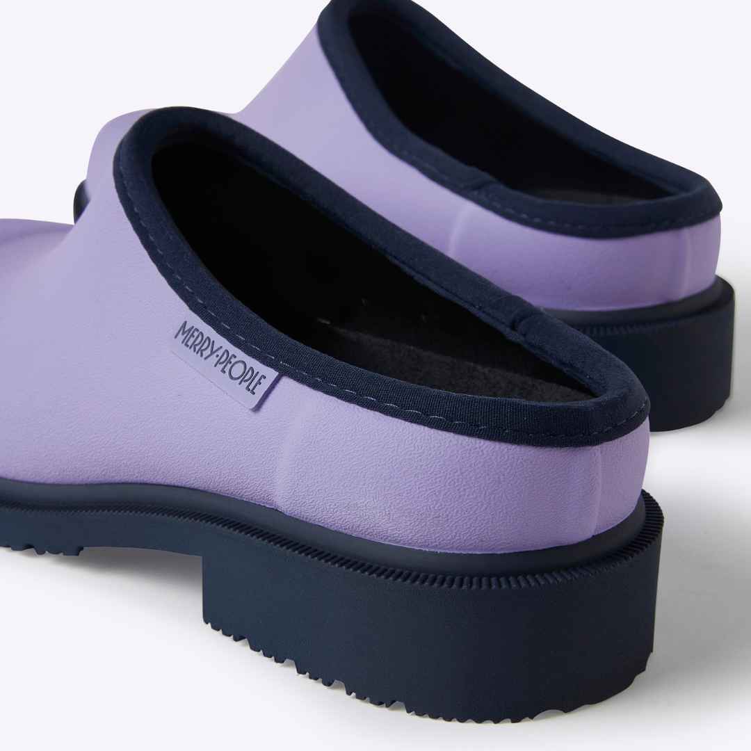 Billie Clog // Lavender & Navy