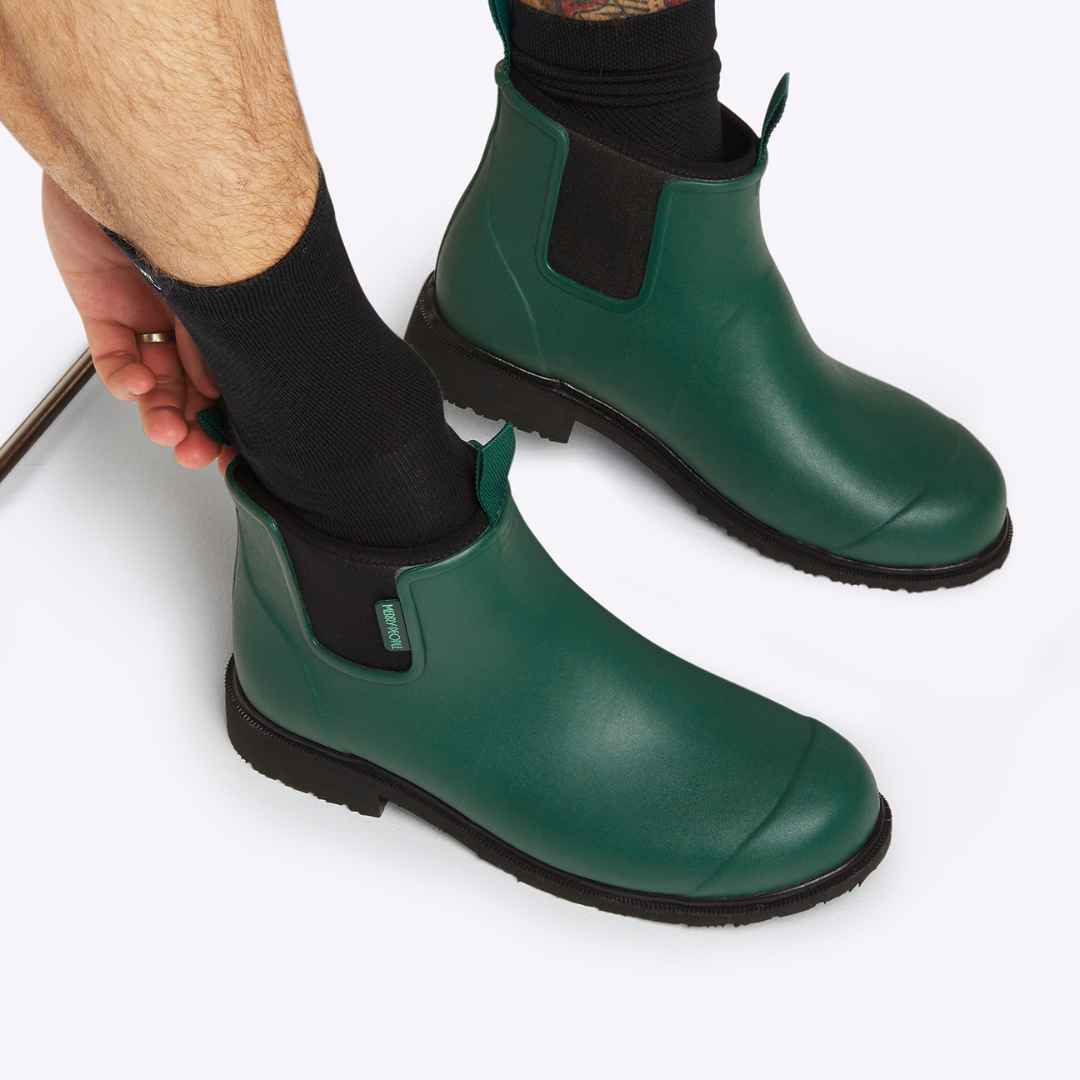 Green rain sale booties